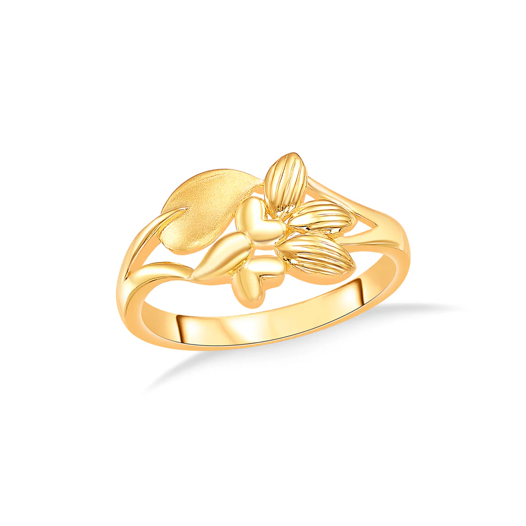 Nature's Embrace Gold Casual Ring For Women - Image 2