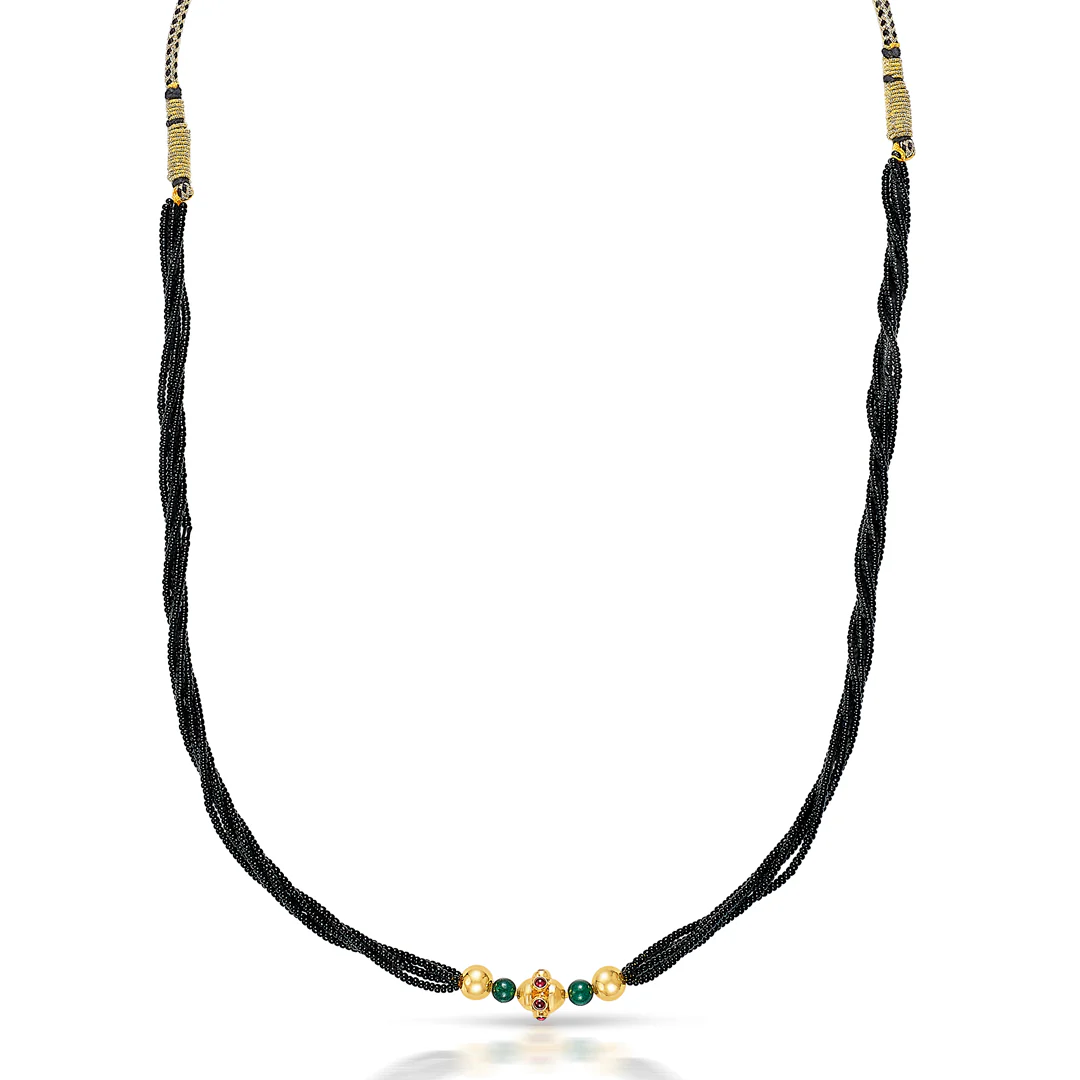 Nishtha Kolhapuri Gold Thushi Choker - Image 4