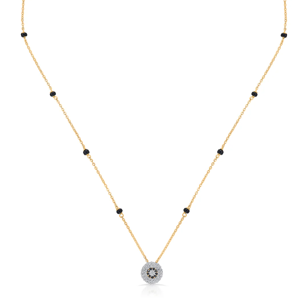 Nivriti Link Gold Modern Mangalsutra - Image 3