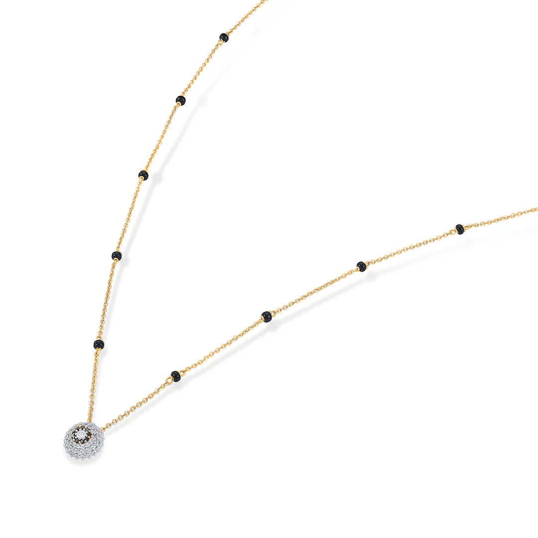 Nivriti Link Gold Modern Mangalsutra - Image 4