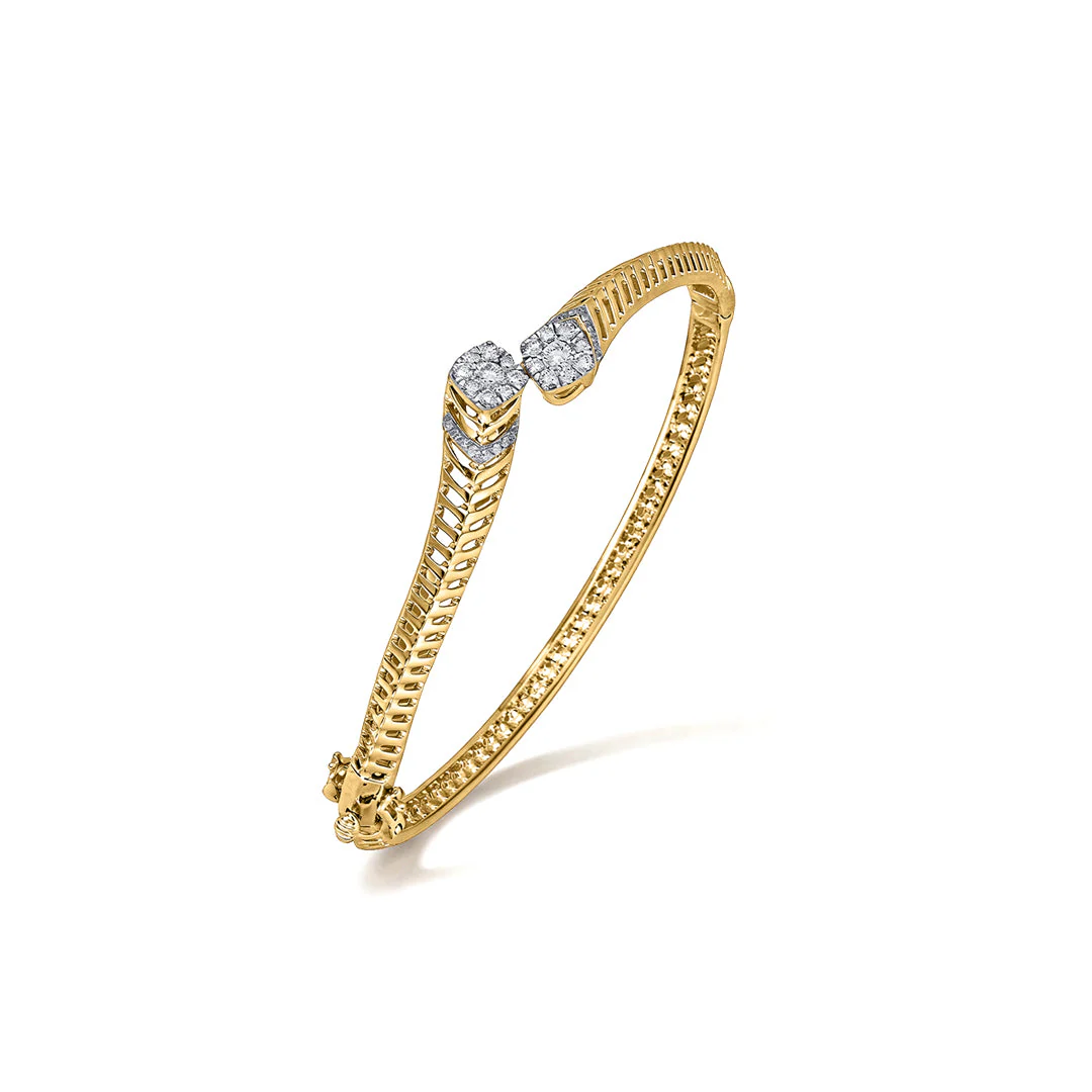 Opulen Grid Diamond Bangle - Image 4
