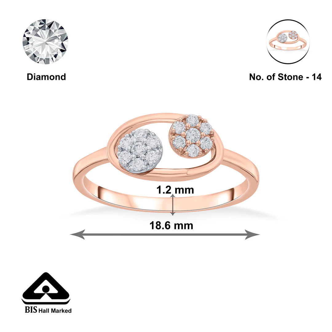 Orbit Bound Cocktail Diamond Ring - Image 6