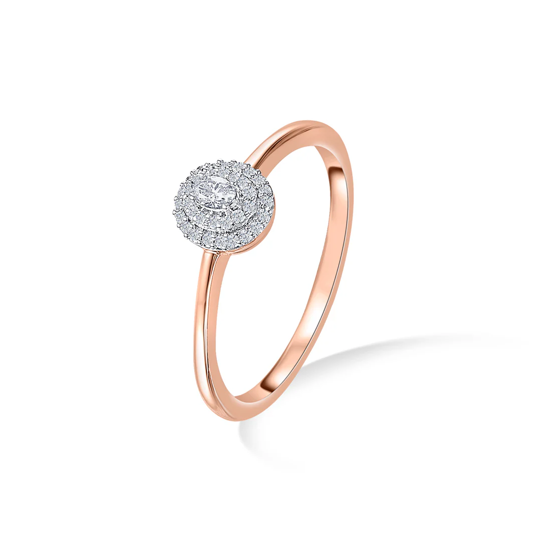 Oval Radiance Gold Ladies Ring For Women - Image 3