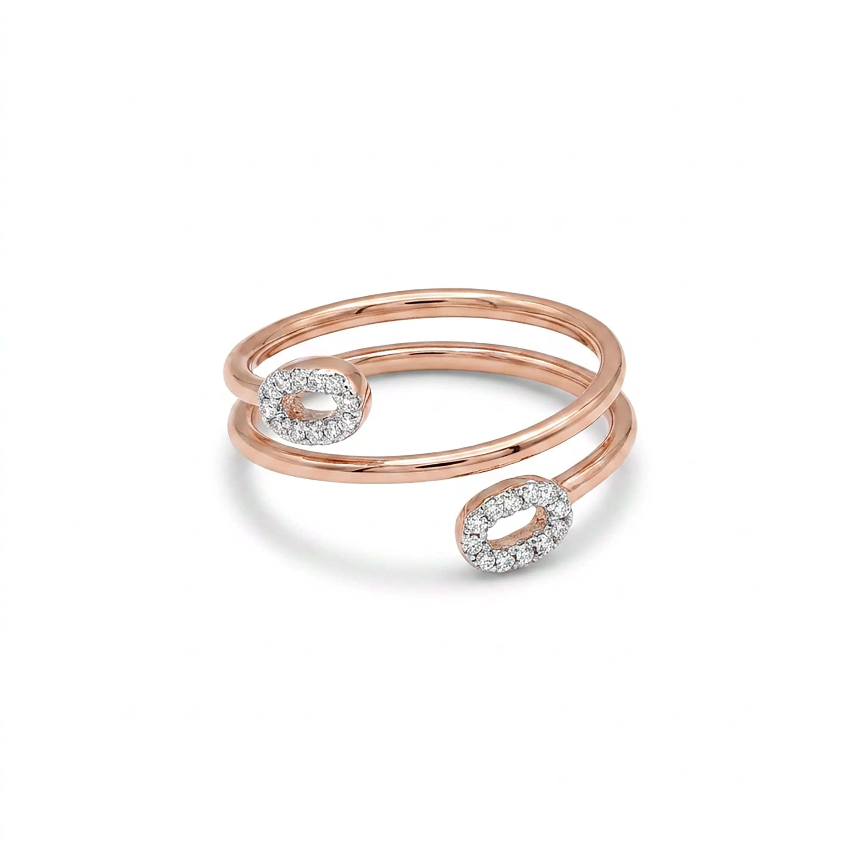 Petal Whisper Fashion Yellow Gold & Diamond Ring - Image 2