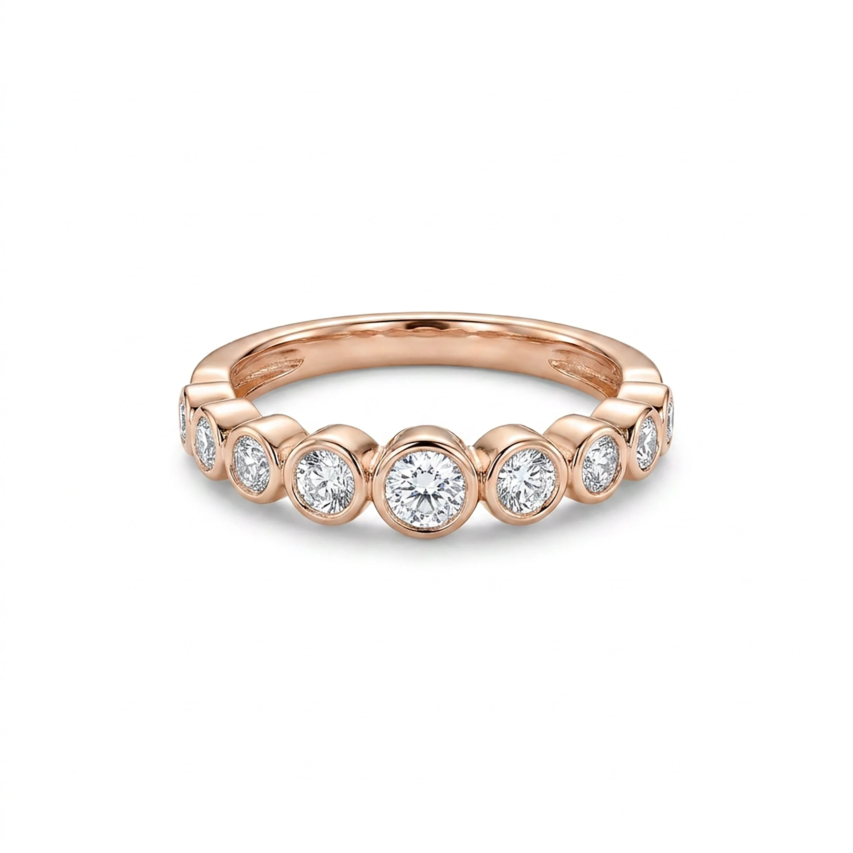 Prestige Stones Fashion Rose Gold & Diamond Ring - Image 2
