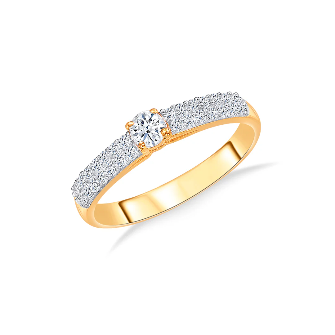 Prismatic Delight Gold Engagement Ring For Women - Image 2