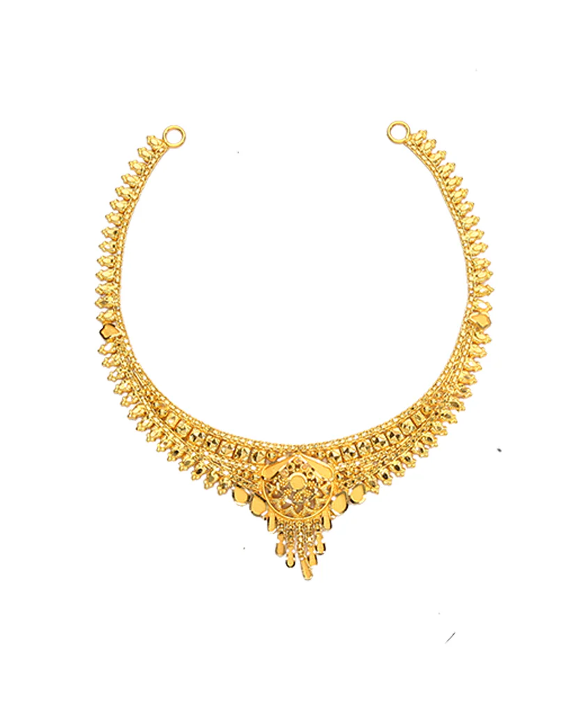 Radiant Kanthi Maal Yellow Gold Traditional Necklace For Women - Image 2