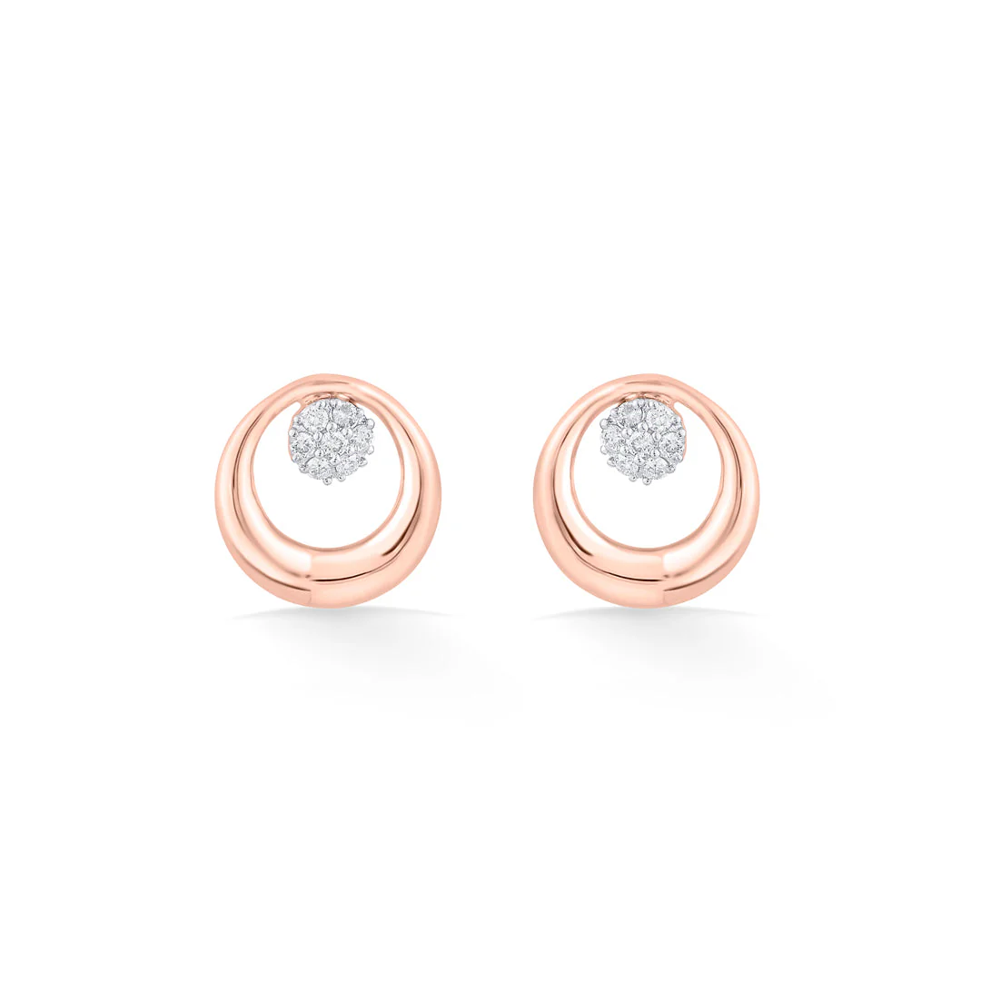 Radiant Ovals Diamond Stud Earrings - Image 3