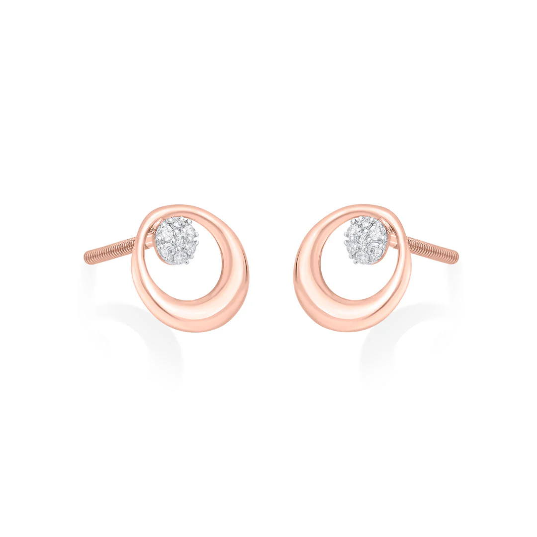 Radiant Ovals Diamond Stud Earrings - Image 4