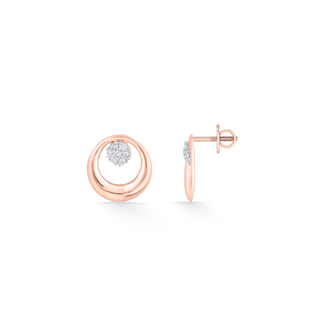 Radiant Ovals Diamond Stud Earrings - Image 5