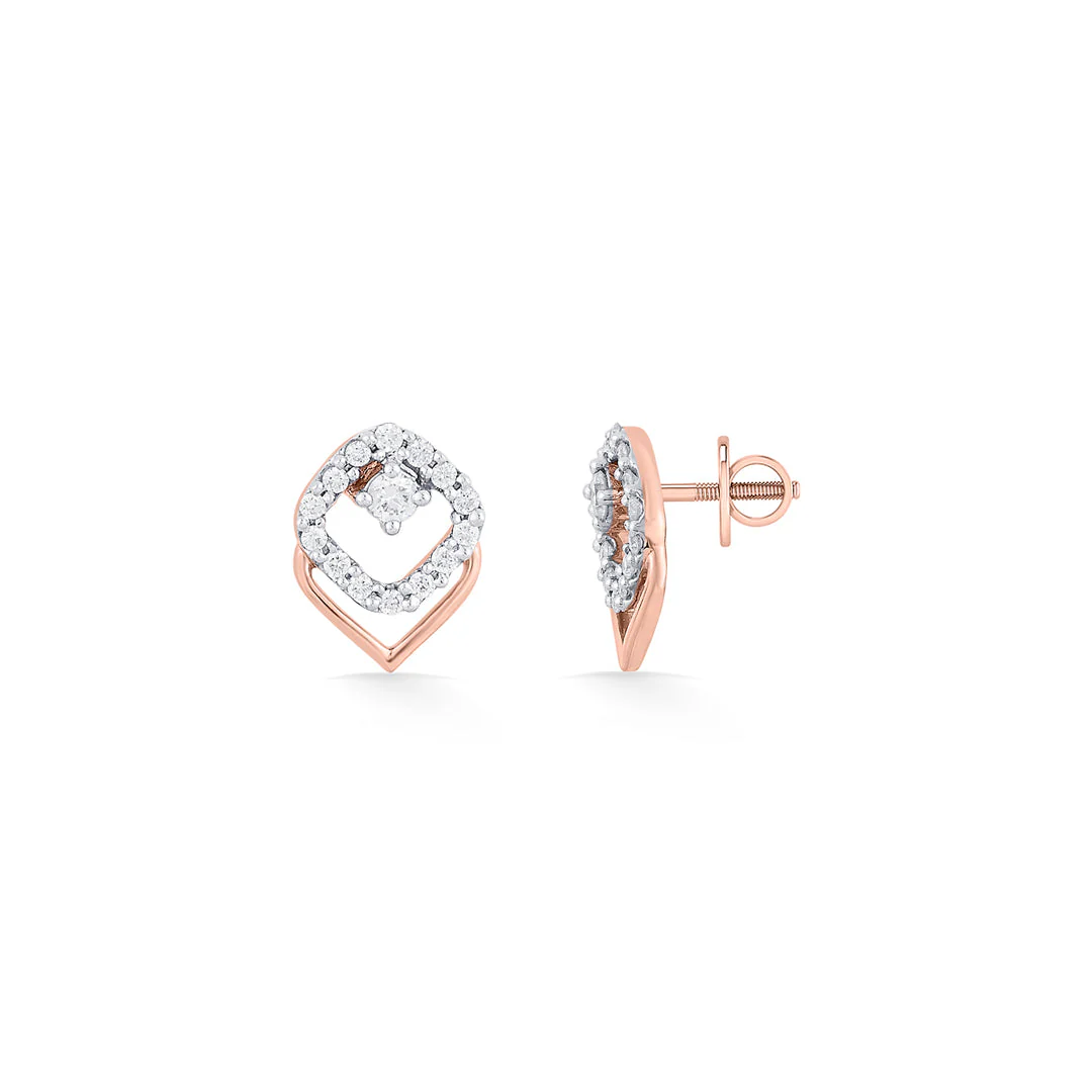 Radiant Whisper Diamond Stud Earrings - Image 5