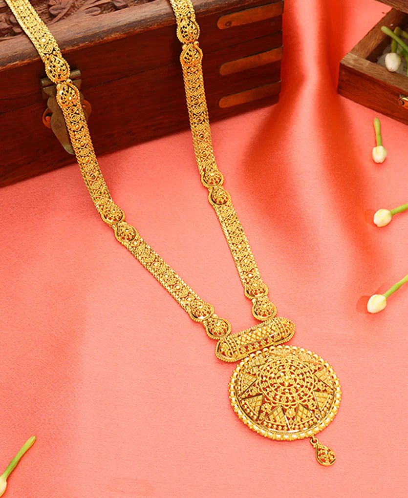 Rajsi Rivaaz Yellow Gold Necklace For Women - Image 3
