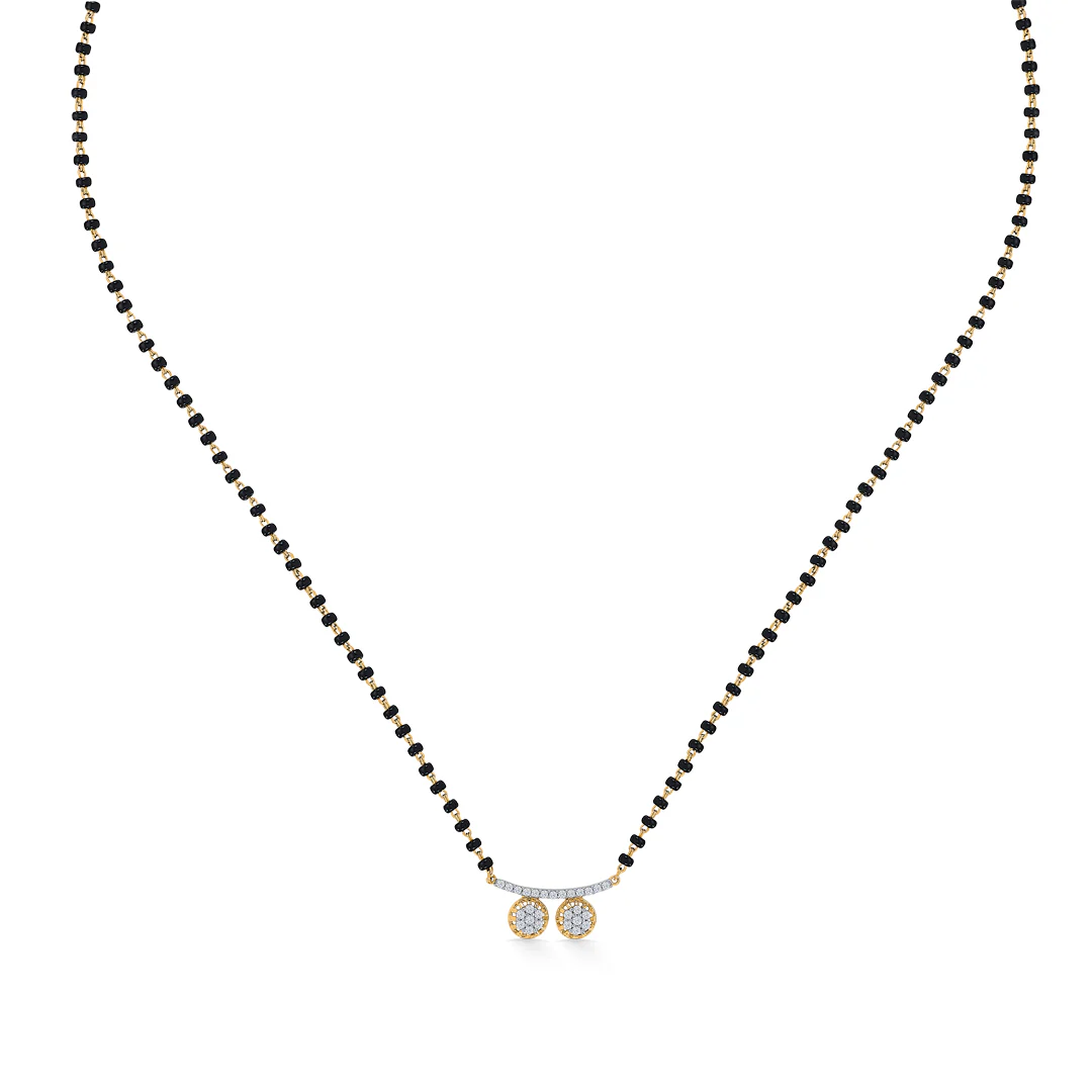 Regal Wati Gold & Diamond Modern Mangalsutra for Women - Image 3