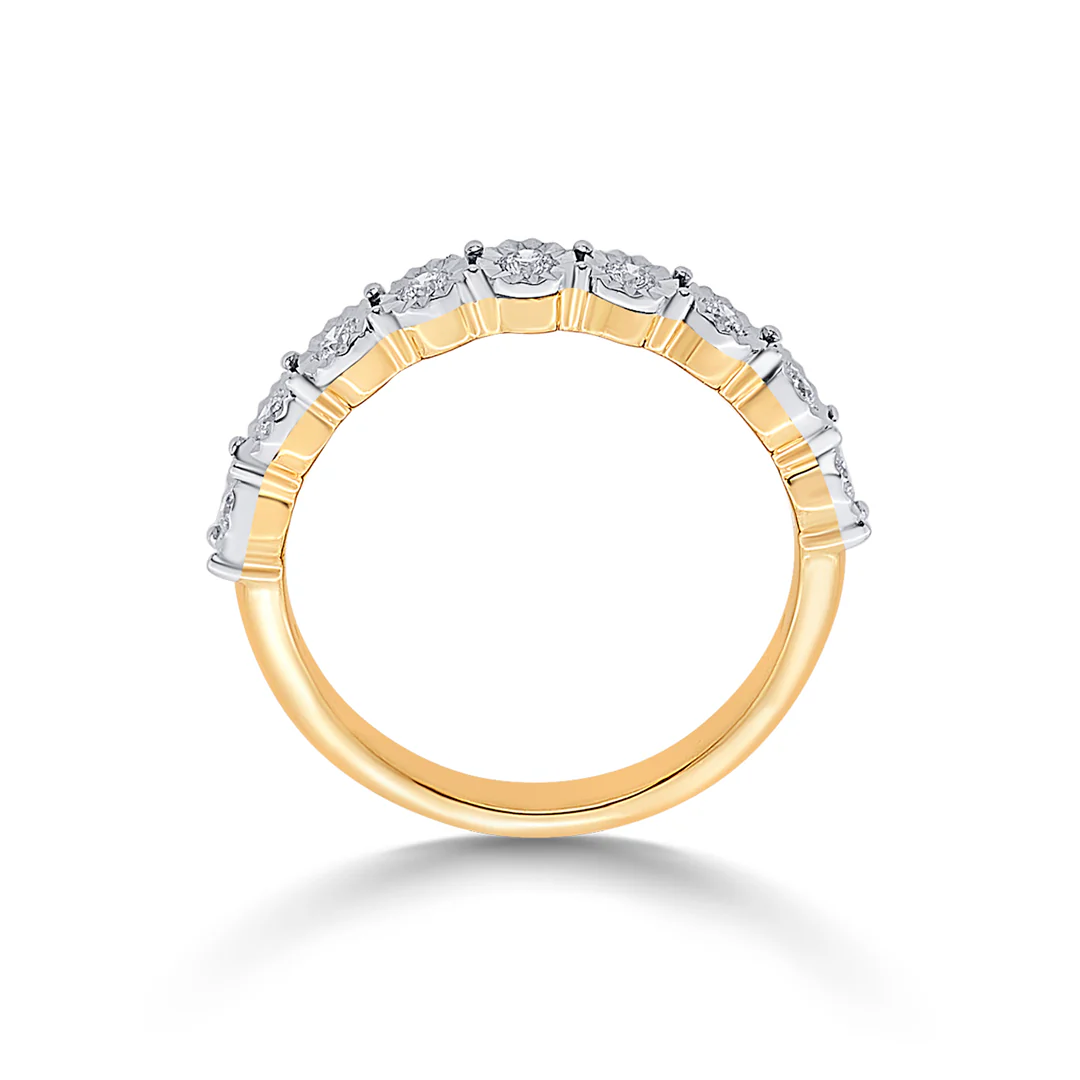 Rivana Light Gold & Diamond Ring - Image 4
