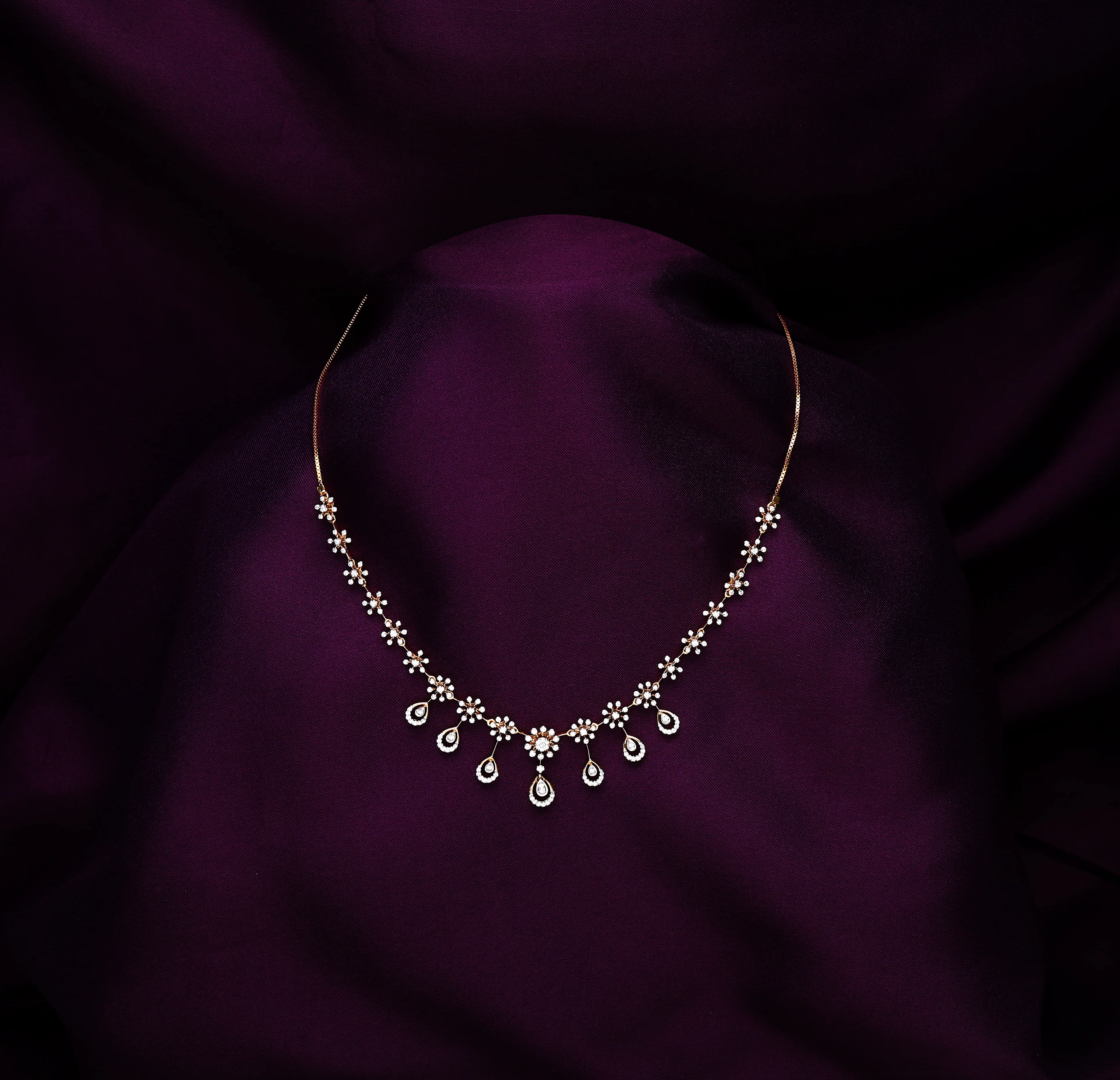 Royal Reflection Diamond Necklace