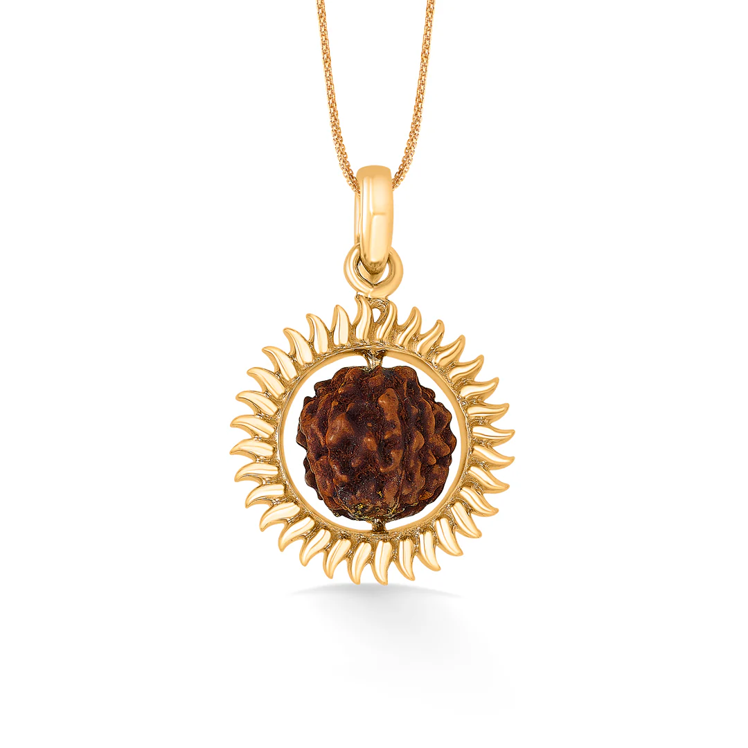Rudraksh Spirit Gold Pendant - Image 2