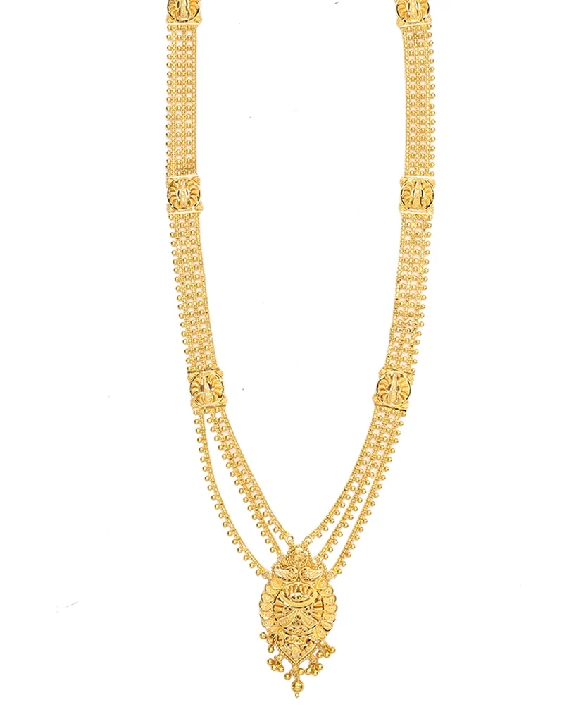 Sanskriti Glow Yellow Gold Necklace For Women - Image 2