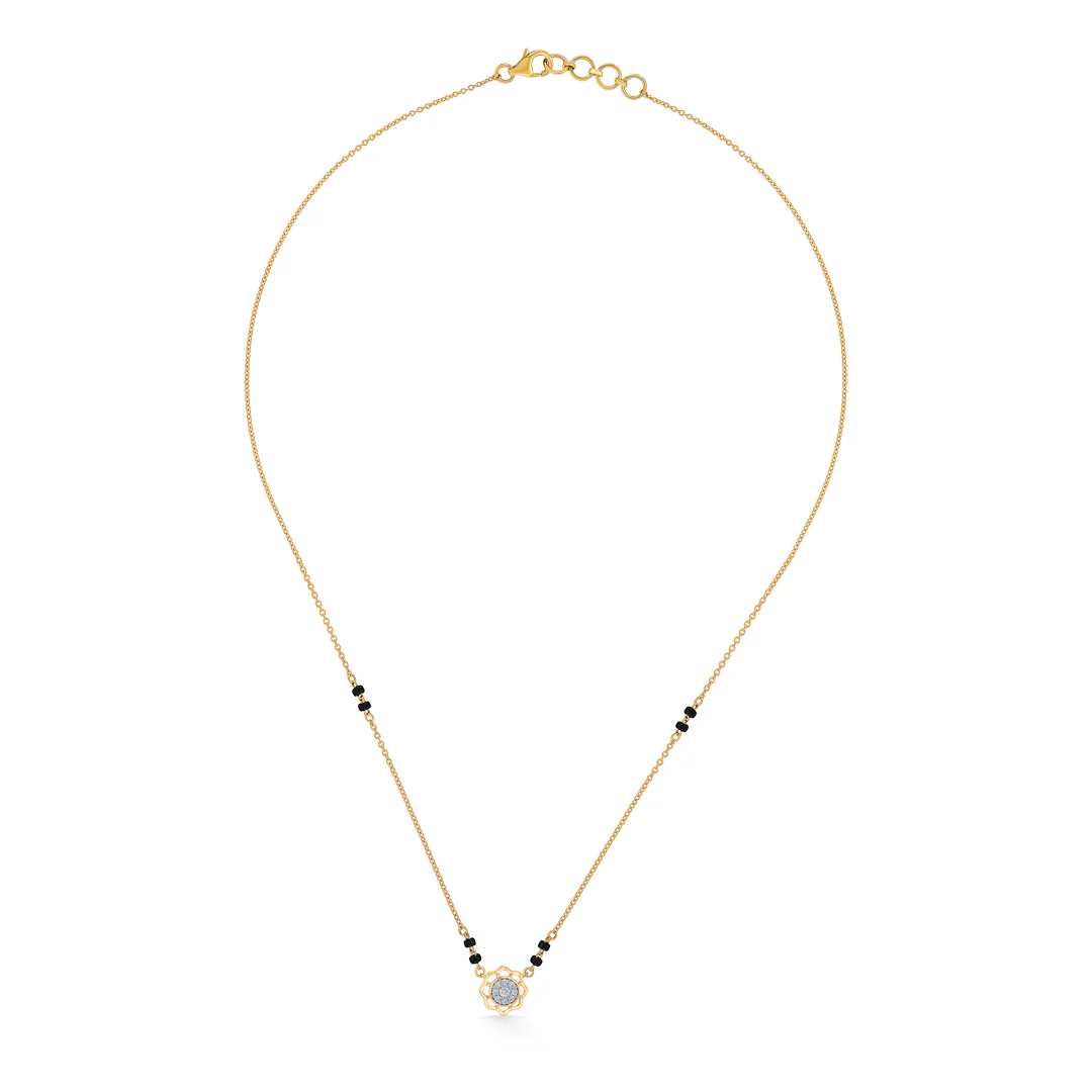 Signature Bliss Gold & Diamond Modern Mangalsutra for Women - Image 2