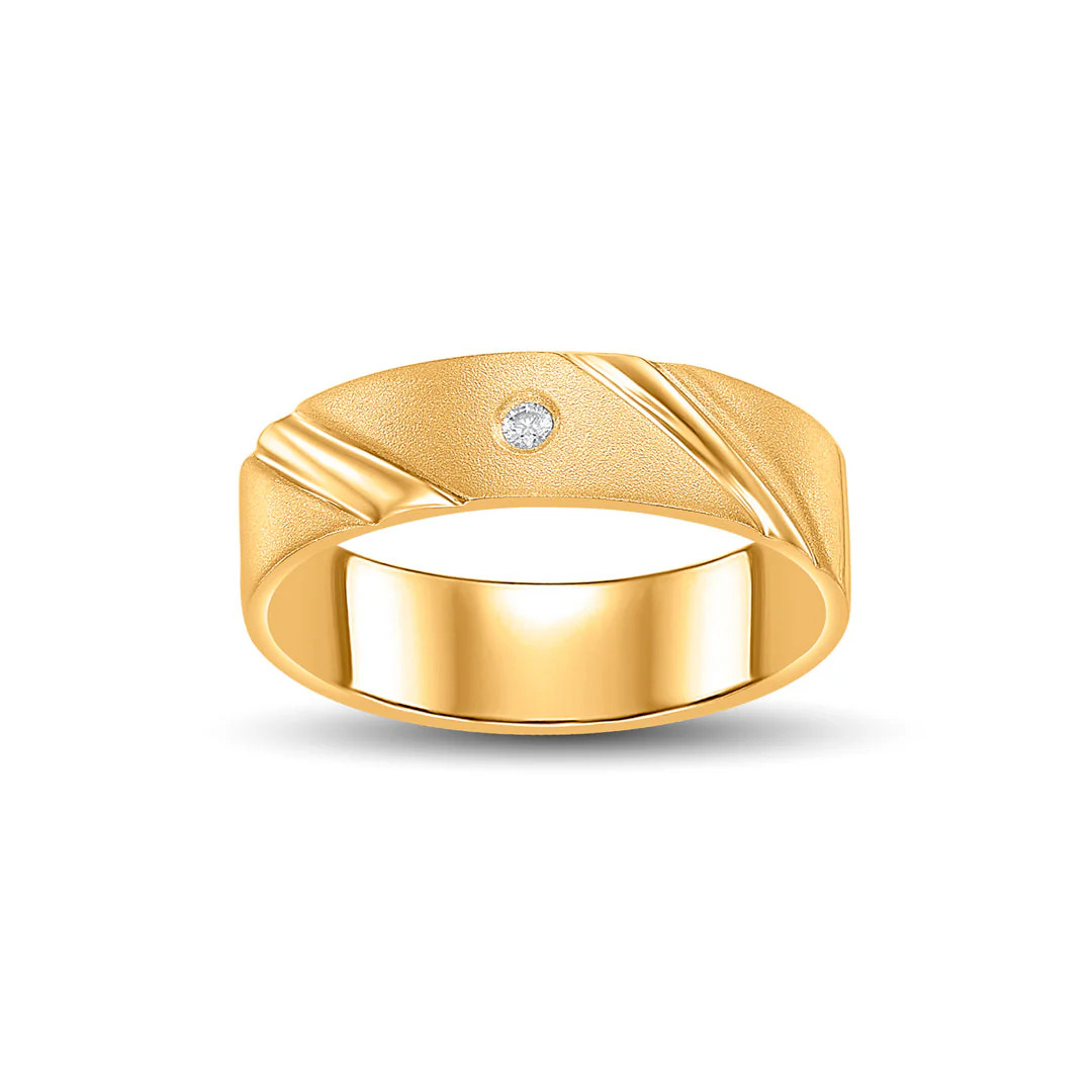 Slant Shine Women's Gold Ring - Image 3