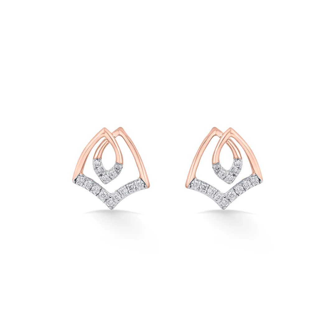 Solstice Spark Diamond Stud Earrings - Image 3