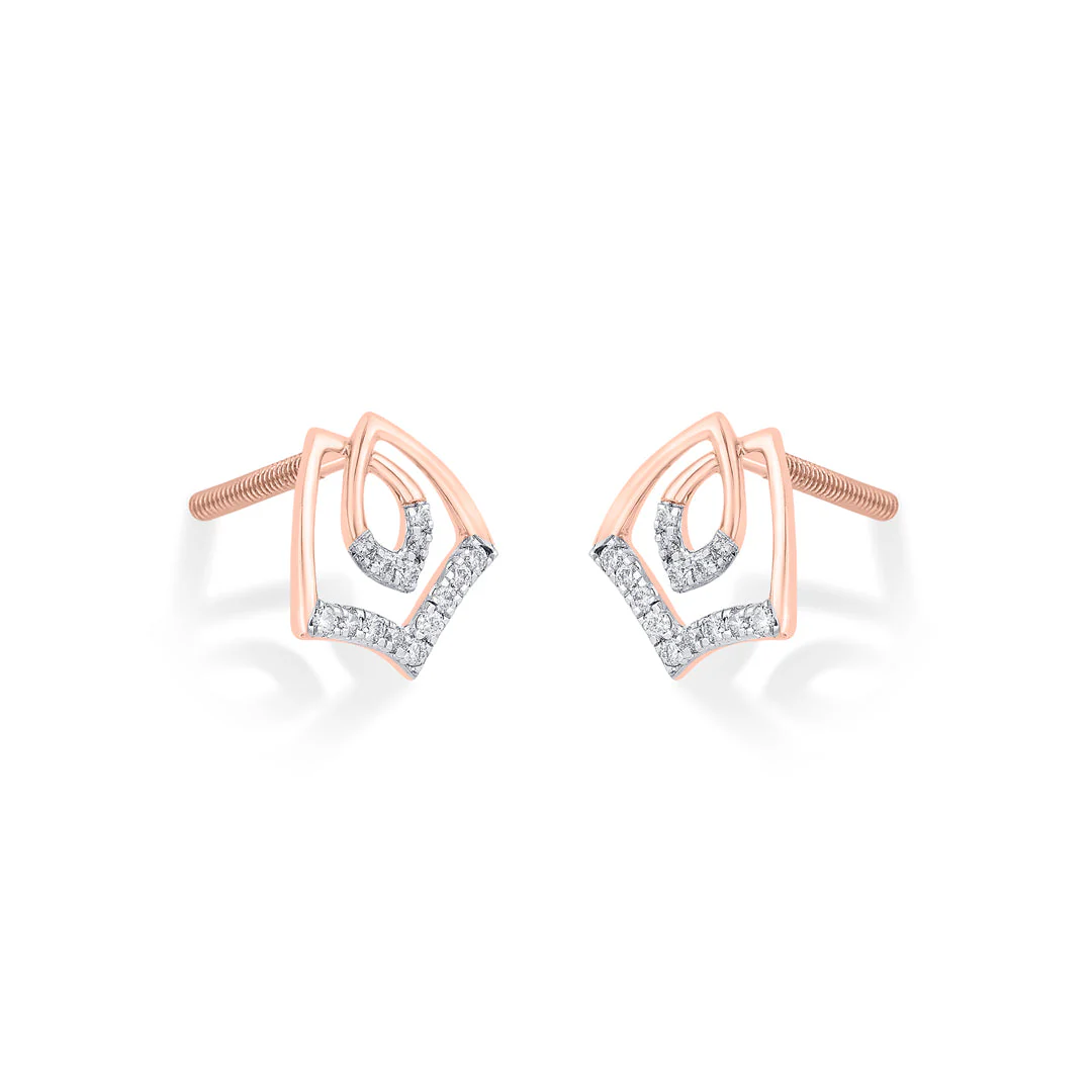 Solstice Spark Diamond Stud Earrings - Image 4