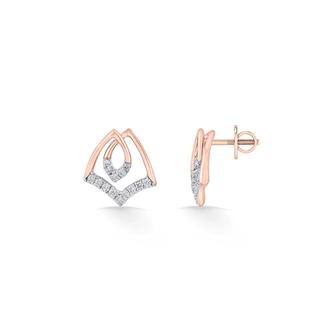 Solstice Spark Diamond Stud Earrings - Image 5