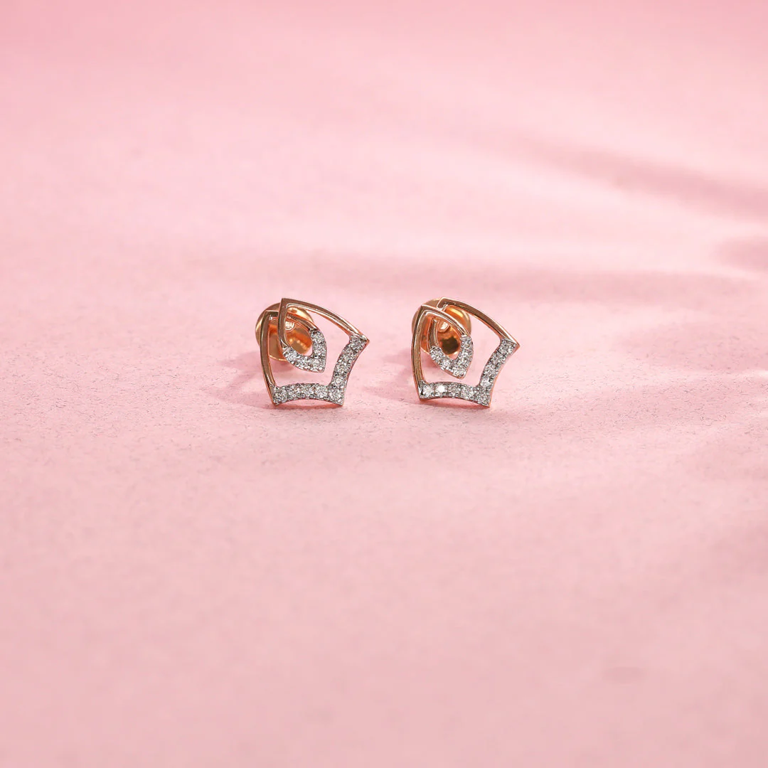 Solstice Spark Diamond Stud Earrings - Image 6