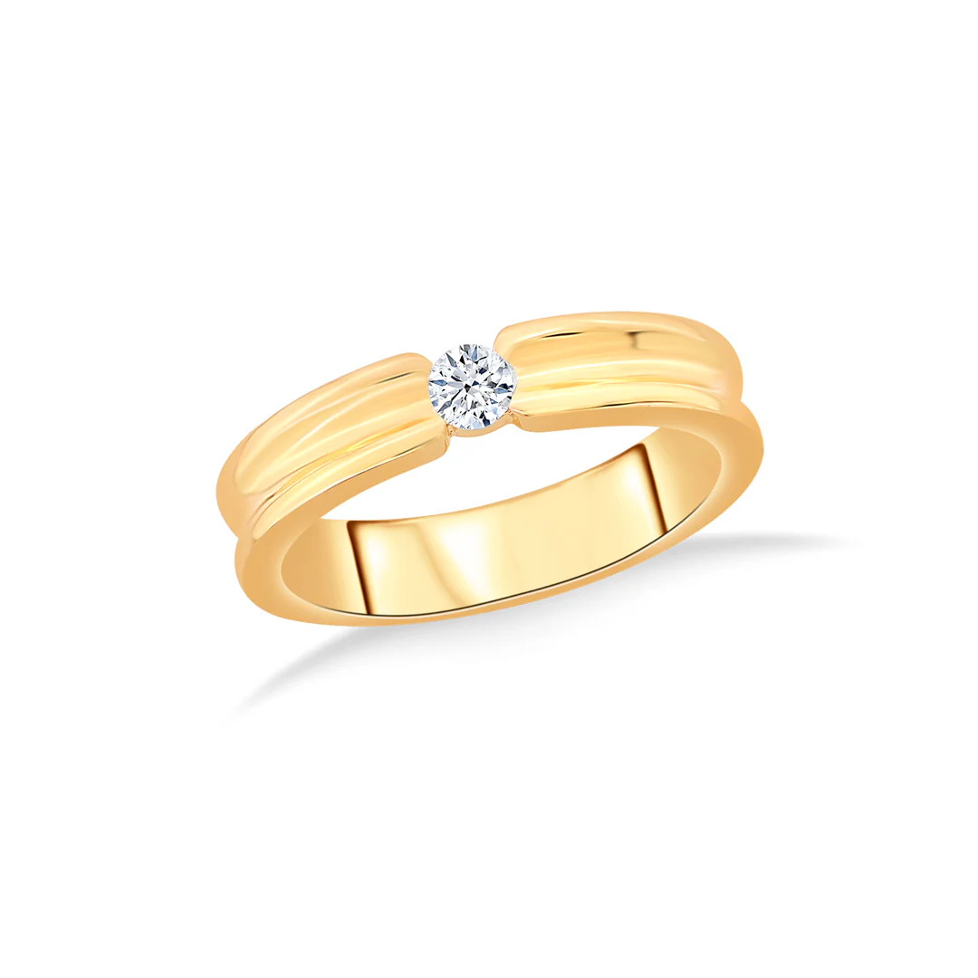 Solvar Axis Gold & Diamond Ring - Image 2
