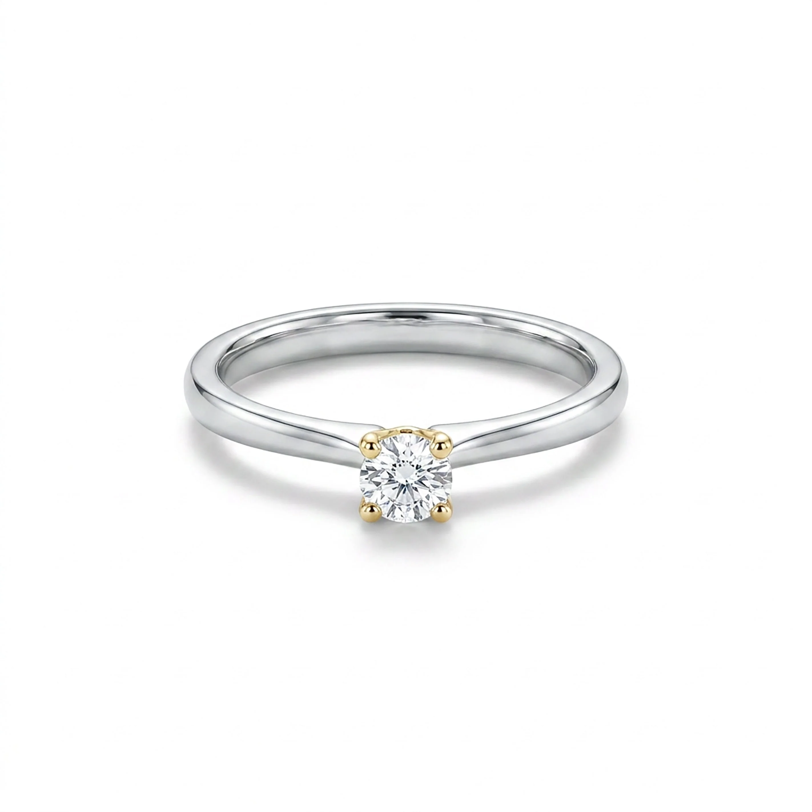 Sovereign Shine Fashion Rose + White Gold & Diamond Ring - Image 2
