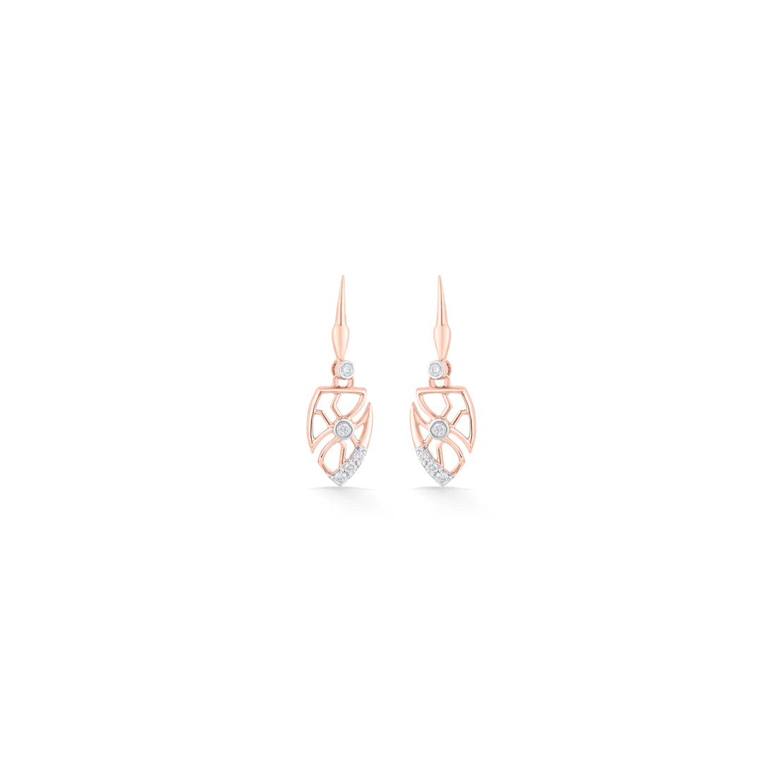 Stark Petals Diamond Drops & Dangler Earrings - Image 3
