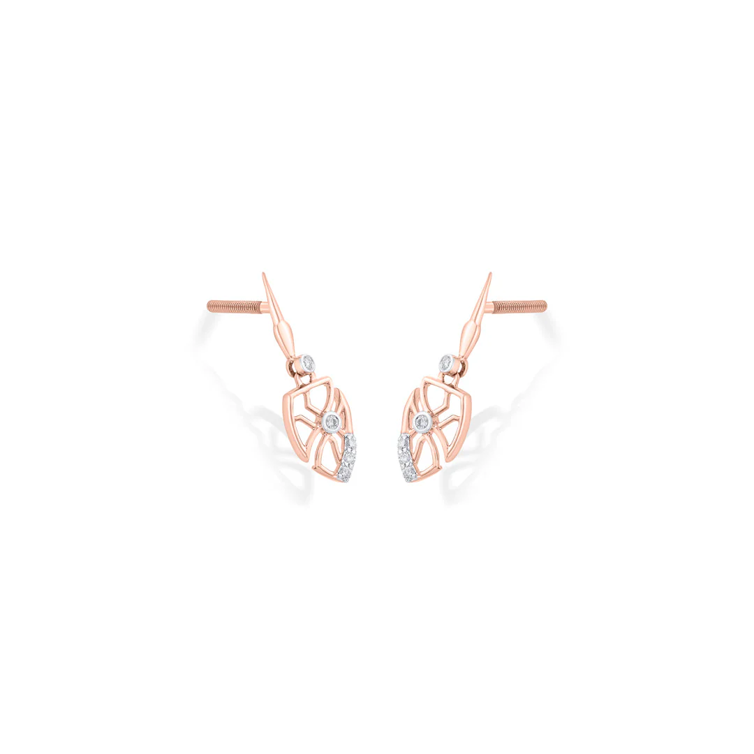 Stark Petals Diamond Drops & Dangler Earrings - Image 4