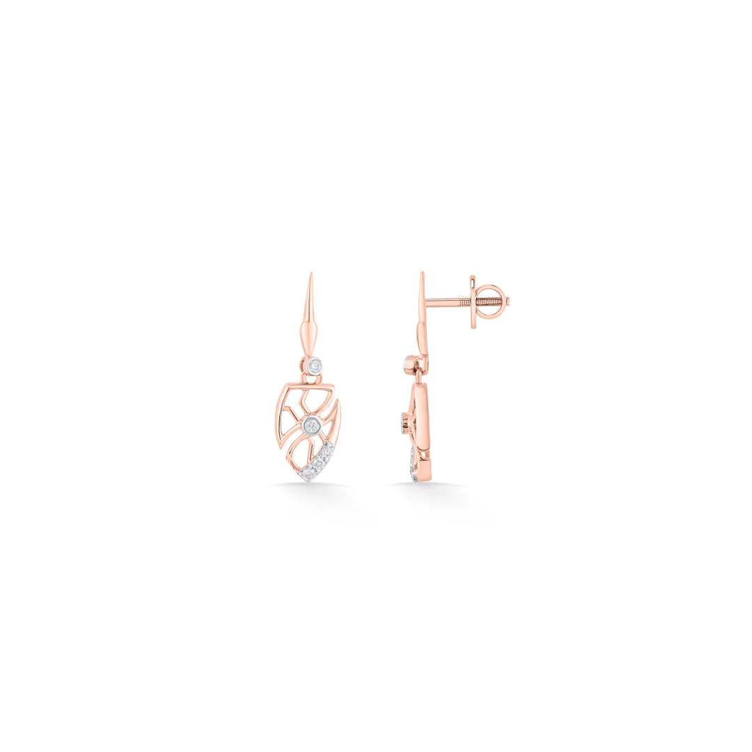 Stark Petals Diamond Drops & Dangler Earrings - Image 5