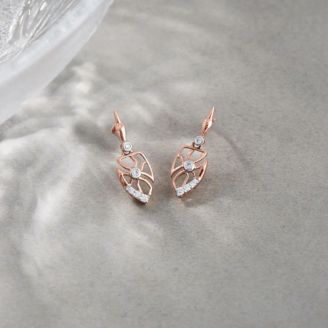 Stark Sepals Diamond Drops & Dangler Earrings