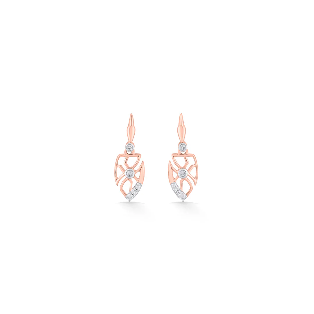 Stark Sepals Diamond Drops & Dangler Earrings - Image 3