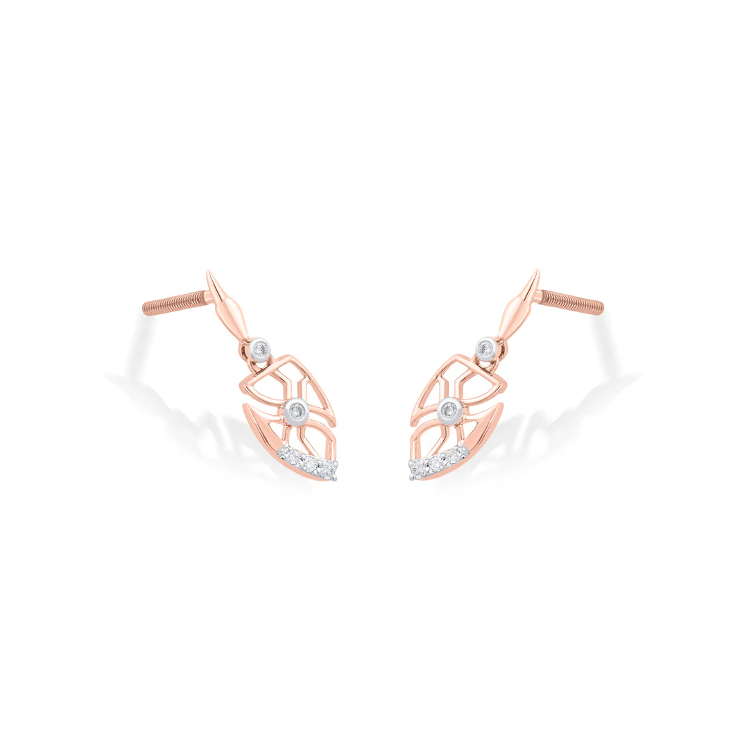 Stark Sepals Diamond Drops & Dangler Earrings - Image 4