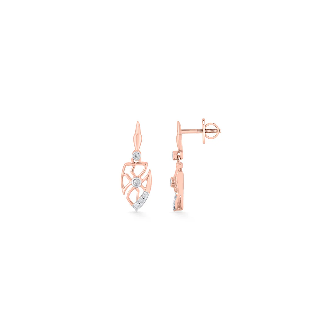 Stark Sepals Diamond Drops & Dangler Earrings - Image 5