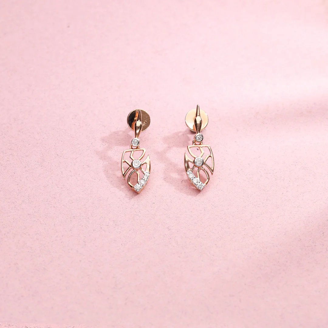 Stark Sepals Diamond Drops & Dangler Earrings - Image 6