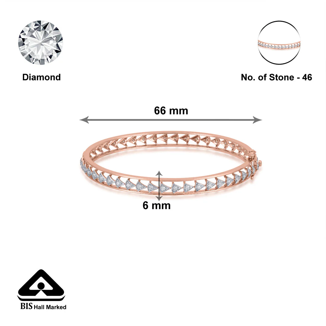 Stella Arc Diamond Bangle - Image 6