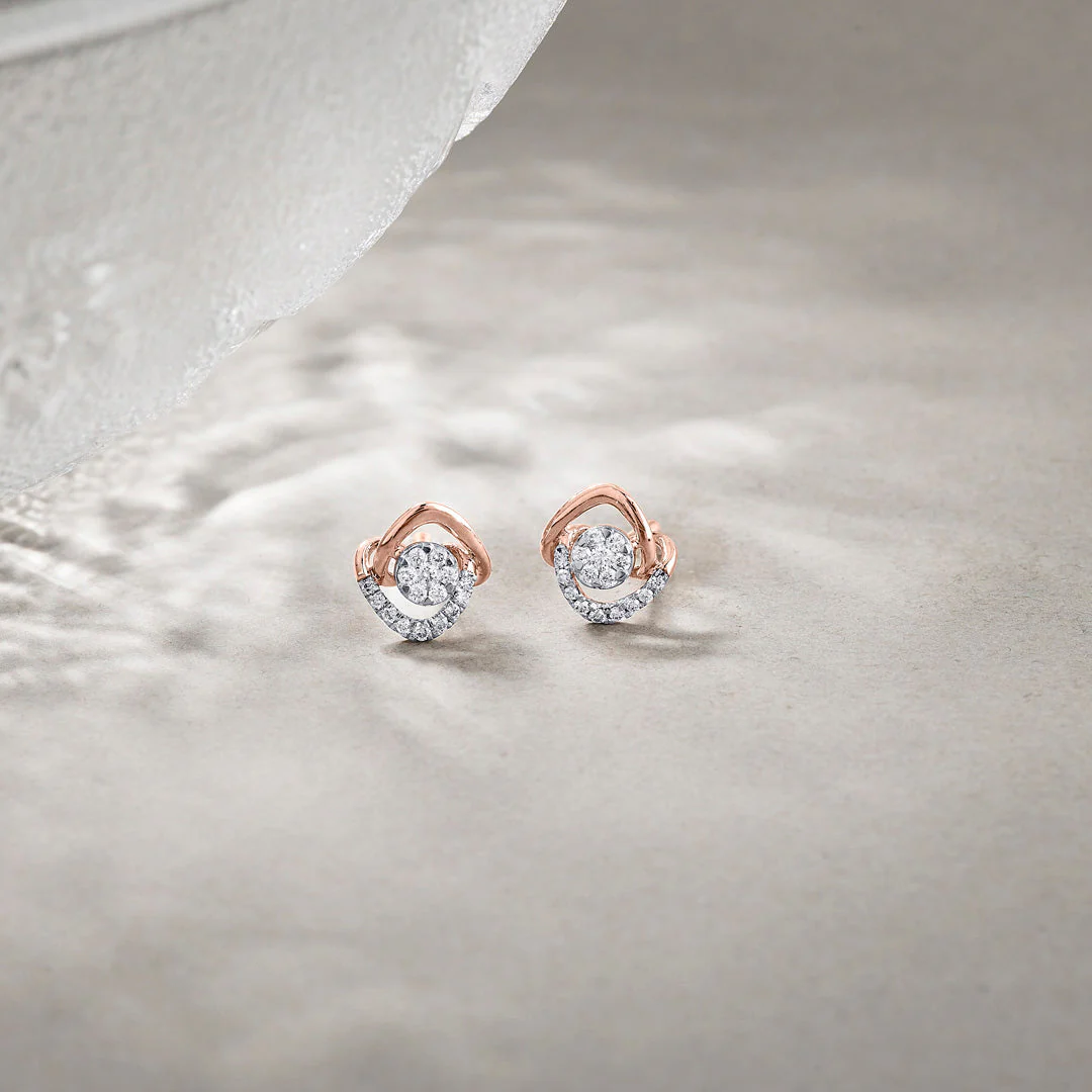 Stellar Spark Diamond Stud Earrings