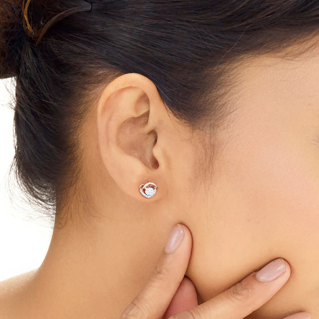 Stellar Spark Diamond Stud Earrings - Image 2