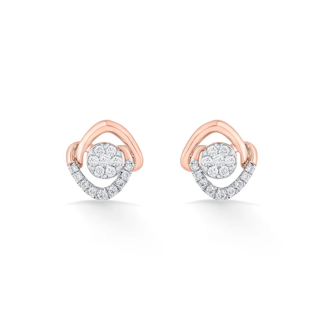 Stellar Spark Diamond Stud Earrings - Image 3