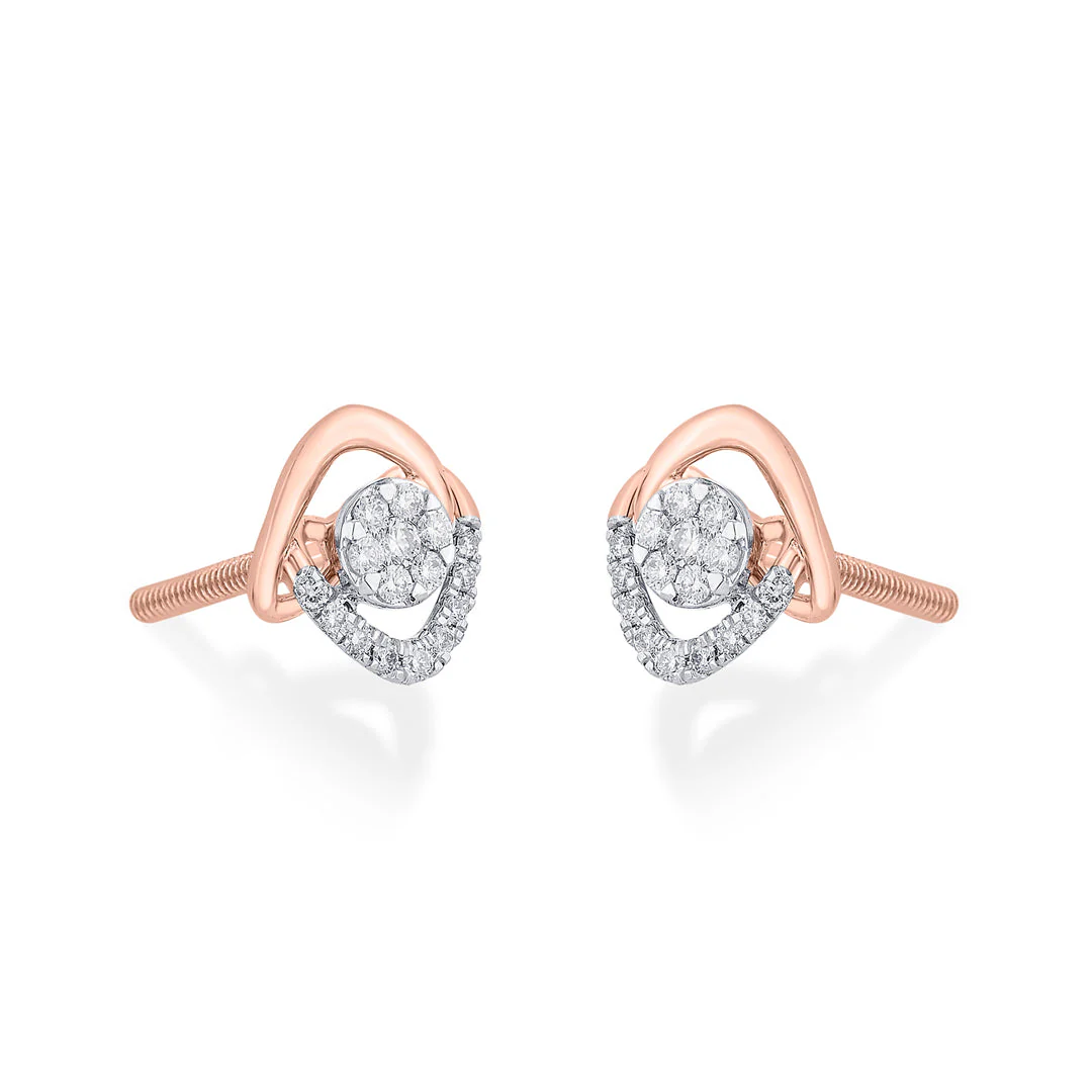 Stellar Spark Diamond Stud Earrings - Image 4