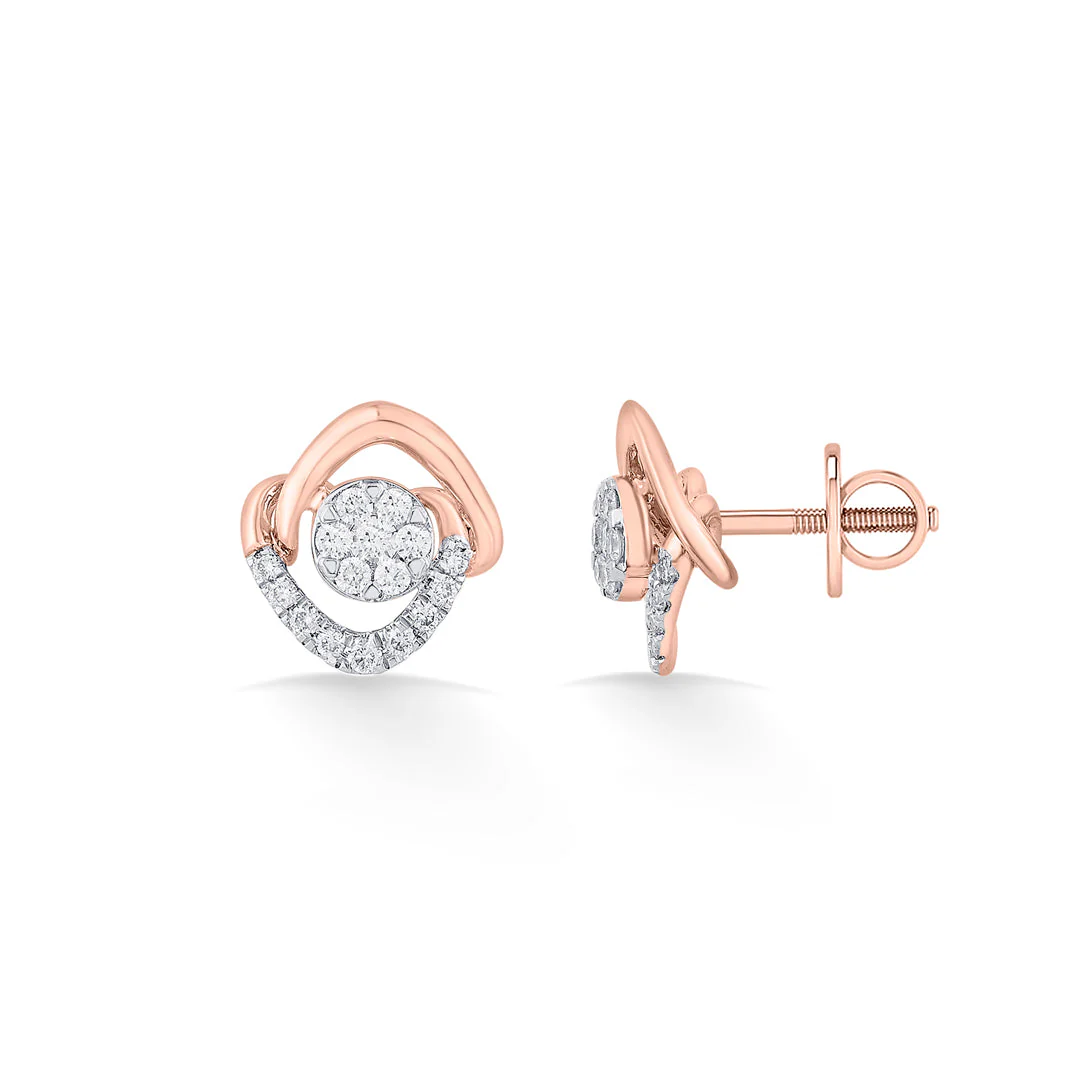 Stellar Spark Diamond Stud Earrings - Image 5