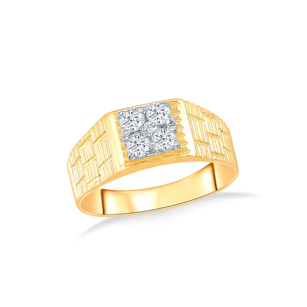 Stone Majesty Yellow Gold Men's Ring - Image 2