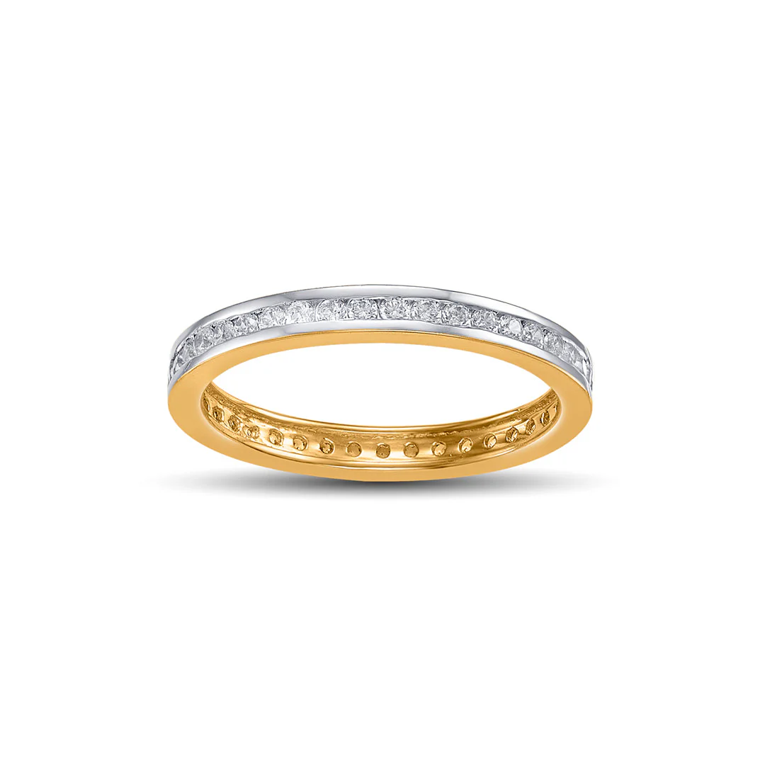Studded Axis Women's Gold Ring - Image 3