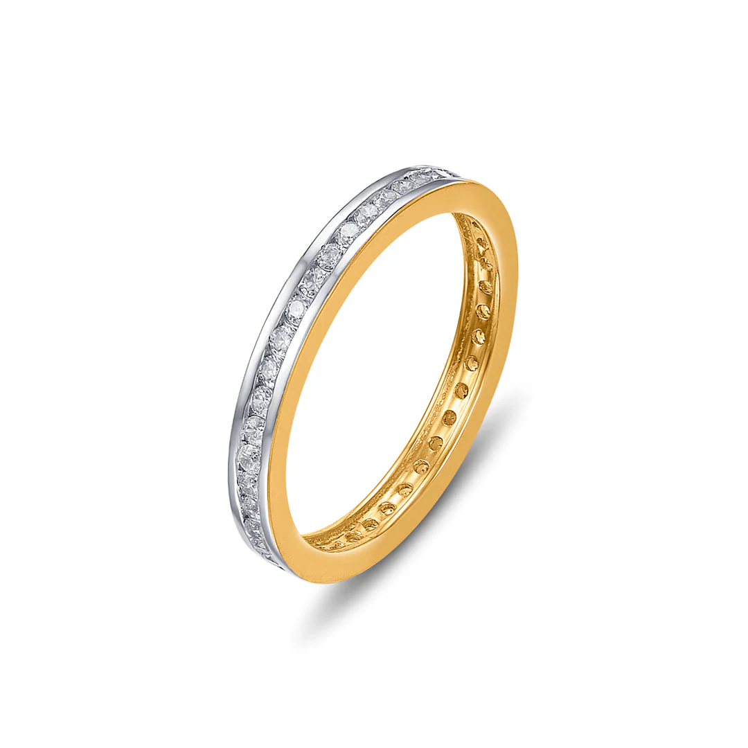 Studded Axis Women's Gold Ring - Image 4