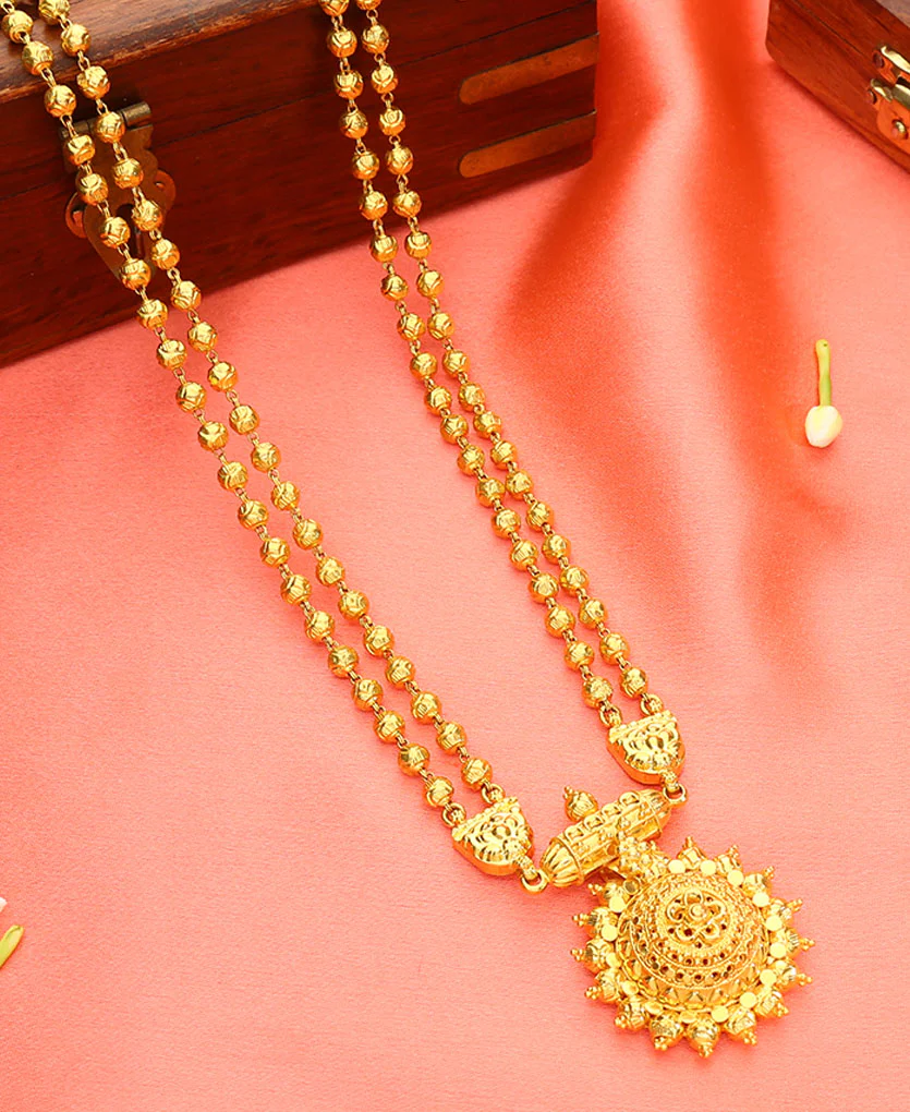 Suvarna Rupini Yellow Gold Necklace For Women - Image 4