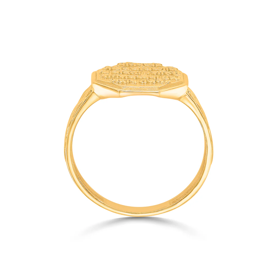 Swarajya Mudra Gold Men's Ring - Image 4