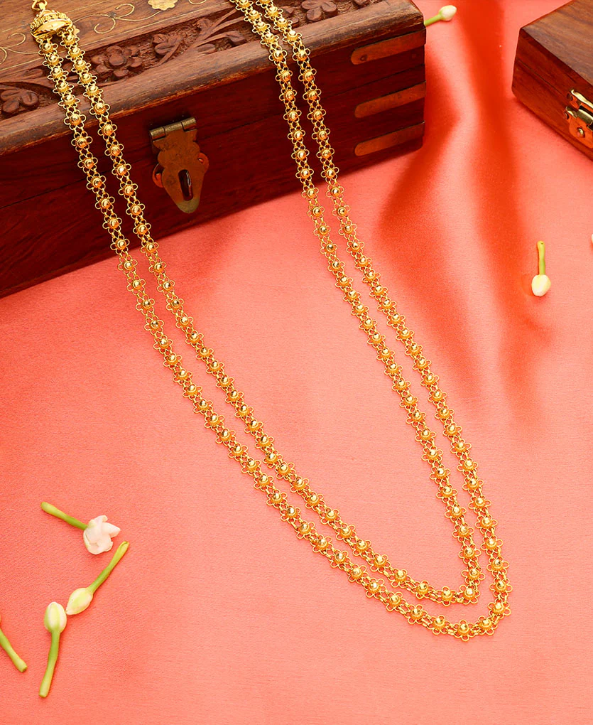 Swarna Bakuli Haar Yellow Gold Necklace For Women - Image 4