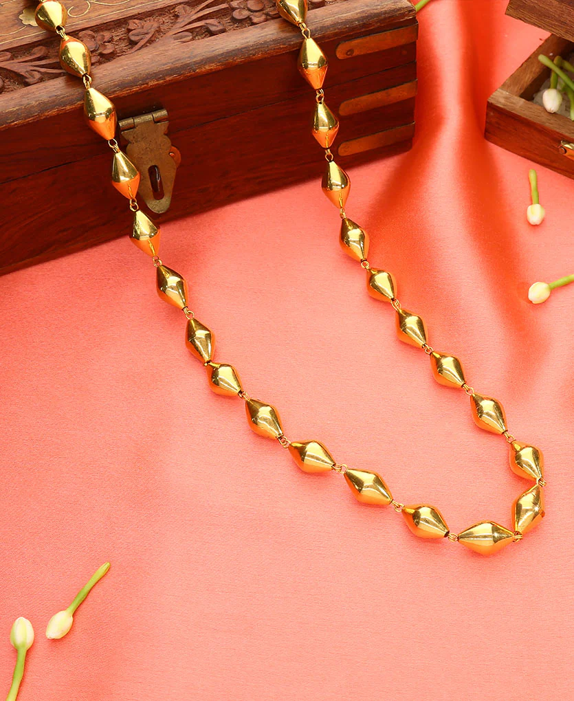 Swarna Ekdani Yellow Gold Necklace For Women - Image 4